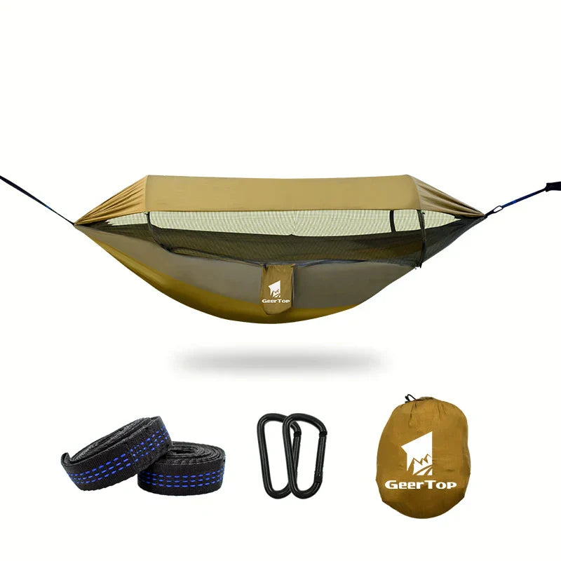 Outdoor Swing Nylon Hammock Tent Durable Anti Mosquito Hanging Hammock Outdoor Furniture